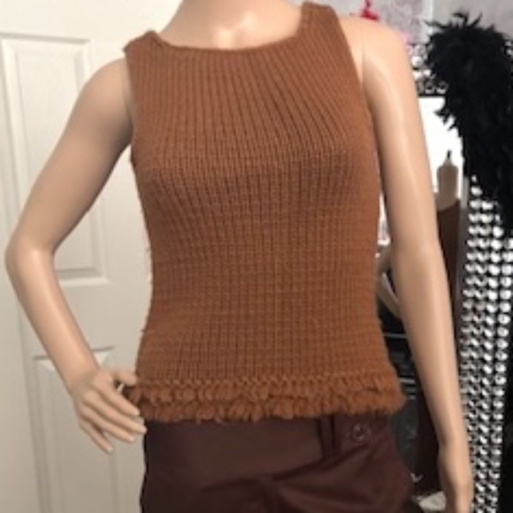 Knit Sleeveless Wool Sweater by BCBG - Picture 7 of 8